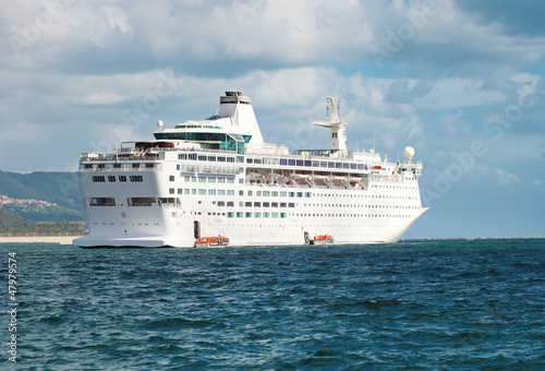 Photo: cruise ship in navigation cruise ship in navigation