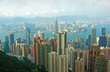 China, Hong Kong cityscape from the Peak
