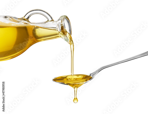 Photo: pouring oil pouring oil