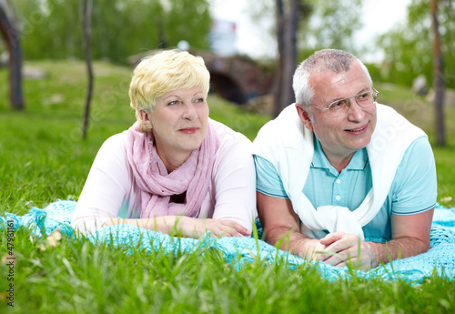 Photo: Lying on grass Lying on grass