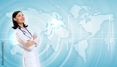 Photo: Illustration with heart beat Illustration with heart beat
