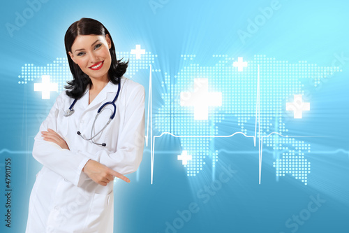 Photo: Illustration with heart beat Illustration with heart beat