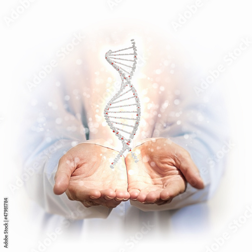 Illustration: image of dna strand image of dna strand