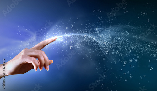 Photo: magical hands conceptual image magical hands conceptual image