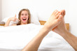 Woman getting oral services