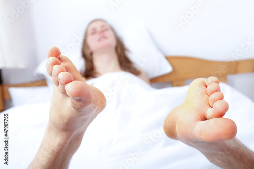 Photo: Woman enjoying oral services Woman enjoying oral services