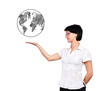 woman and earth