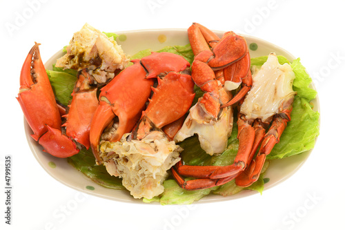 Photo: Serving Of Steamed Crab Serving Of Steamed Crab