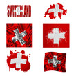 Swiss flag collage