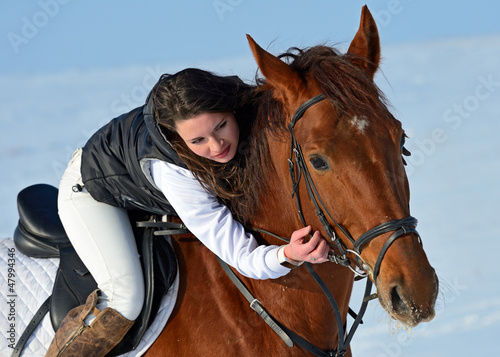 Photo: Girl with a horse Girl with a horse