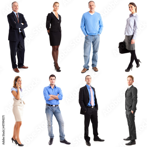 Photo: People full length collection People full length collection