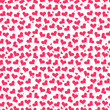 Beautiful romantic seamless pattern with hearts
