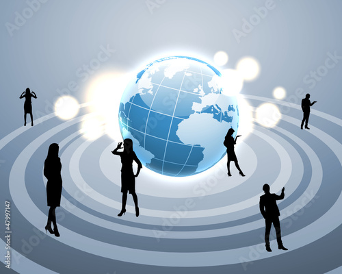 Illustration: Modern social media amd communication Modern social media amd communication