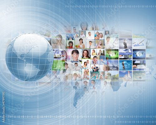 Photo: Symbol of social network Symbol of social network