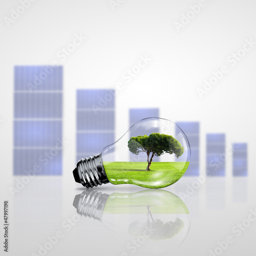 Illustration: green energy symbols green energy symbols