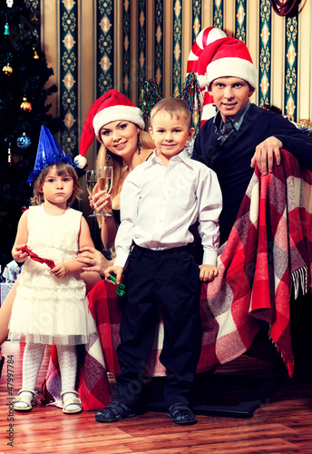 Photo: festive family festive family