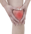 Acute pain in a woman knee