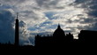 Italy Vatican city Piazza San Pietro storm