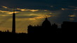 Italy Vatican City Piazza San Pietro sunbeams