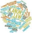 Word cloud for Canon law