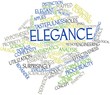 Word cloud for Elegance