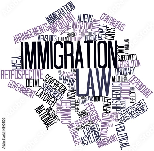 Illustration: Word cloud for Immigration law Word cloud for Immigration law