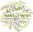 Word cloud for Resource management