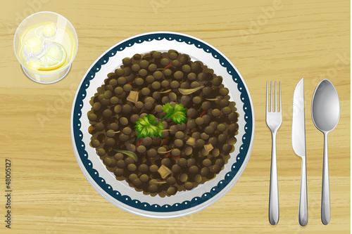 Vector: Ethiopian food Ethiopian food