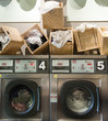 Laundromat with baskets
