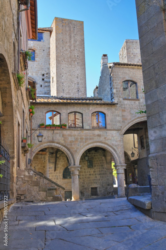 Photo: Alleyway. Viterbo. Lazio. Italy. Alleyway. Viterbo. Lazio. Italy.