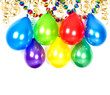 balloons, streamer and garlands. party decoration
