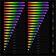 Vector: colorful different line loader progress bar, vector colorful different line loader progress bar, vector