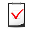 Clipboard with checkmark
