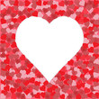 Little hearts in a heart shape