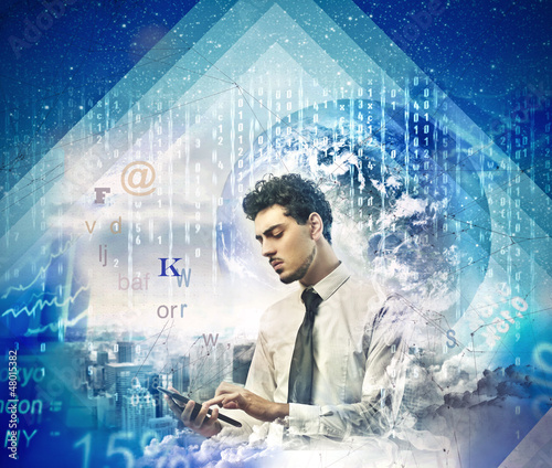 Photo: Businessman Tablet Businessman Tablet