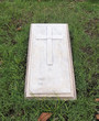 Photo: gravestone with christian cross and text space gravestone with christian cross and text space