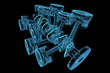 Crankshaft isolated on black