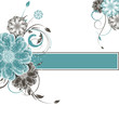 abstract vector flower background