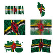 Dominican flag collage