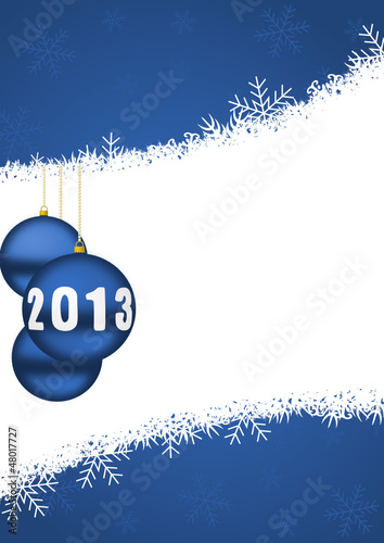 Vector: 2013 new year vector illustration with christmas balls 2013 new year vector illustration with christmas balls