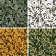 Set of camouflage seamless patterns