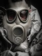 Man in protective suit