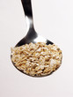 Cucharada de hojuelas de avena,cereal.