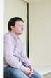 Courageous middle age man at home