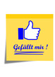 Notizzettel Gefällt mir