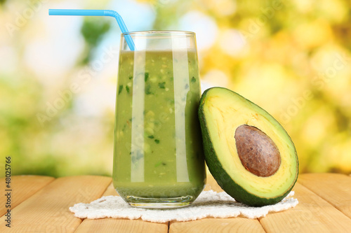 Photo: Useful fresh avocado and half avocado Useful fresh avocado and half avocado