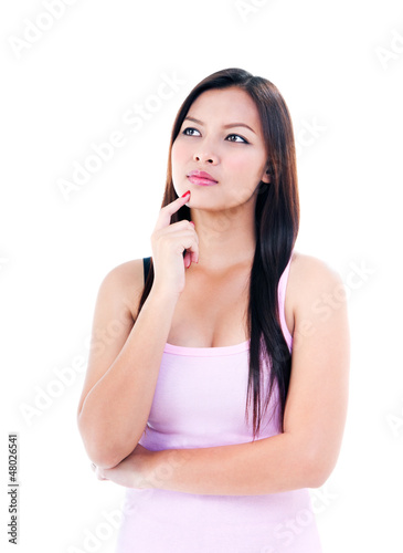 Photo: Pretty Young Woman Thinking Pretty Young Woman Thinking