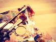 Photo: Vintage Paintbrush on Palette Vintage Paintbrush on Palette