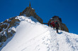 Photo: Alpinisti sulla Aiguille du midì Alpinisti sulla Aiguille du midì