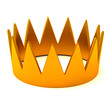 Gold crown, 3d